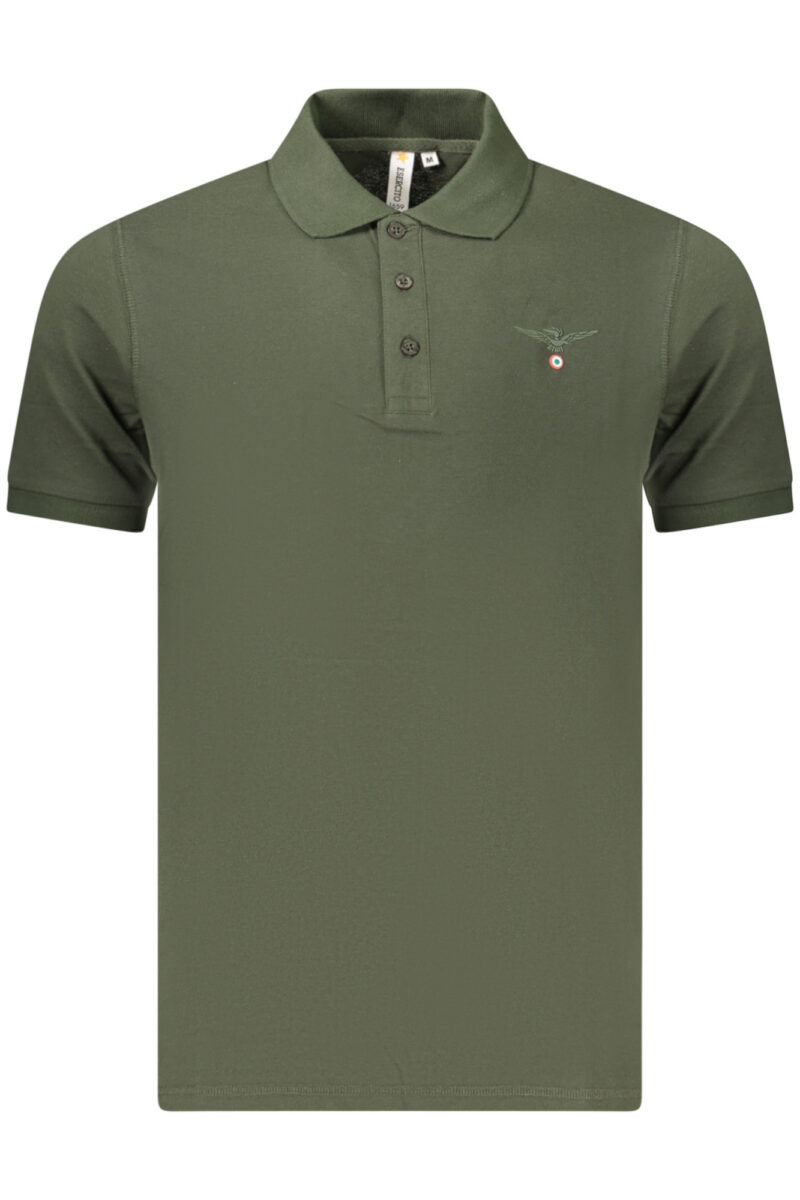 MILITARY ACADEMY PÁNSKÉ POLO TRIČKO S KRÁTKÝM RUKÁVEM, ZELENÉ S6S6725584_VE058