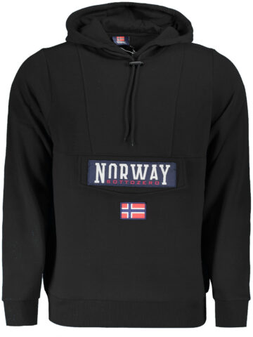 NORWAY 1963 BLACK MEN'S ZIP-UP SWEATSHIRT