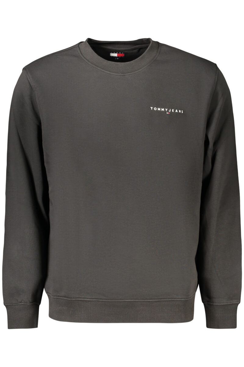 TOMMY HILFIGER MEN'S BLACK ZIP-UP SWEATSHIRT DM0DM20249_NEBDS