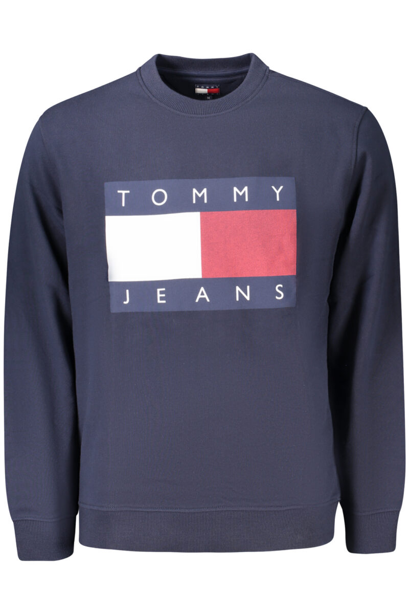 TOMMY HILFIGER PÁNSKÁ MODRÁ MIKINA BEZ ZIPU DM0DM22643_BL0GY