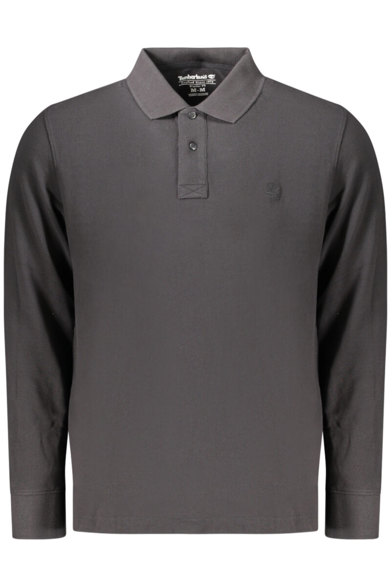 TIMBERLAND MEN'S LONG-SLEEVE POLO SHIRT BLACK TBC0YHBE_NE001