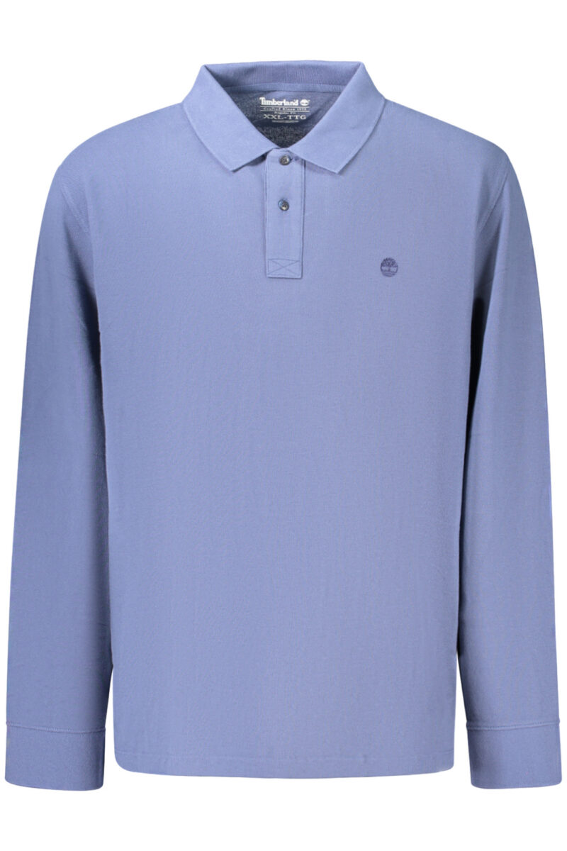 TIMBERLAND MEN'S LONG-SLEEVE POLO SHIRT, BLUE TBC0YHBE_BLEYO