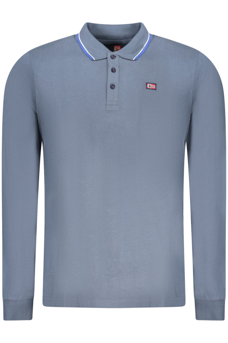 NORWAY 1963 MEN'S LONG-SLEEVED POLO SHIRT, BLUE 848871_BLTYPHOO
