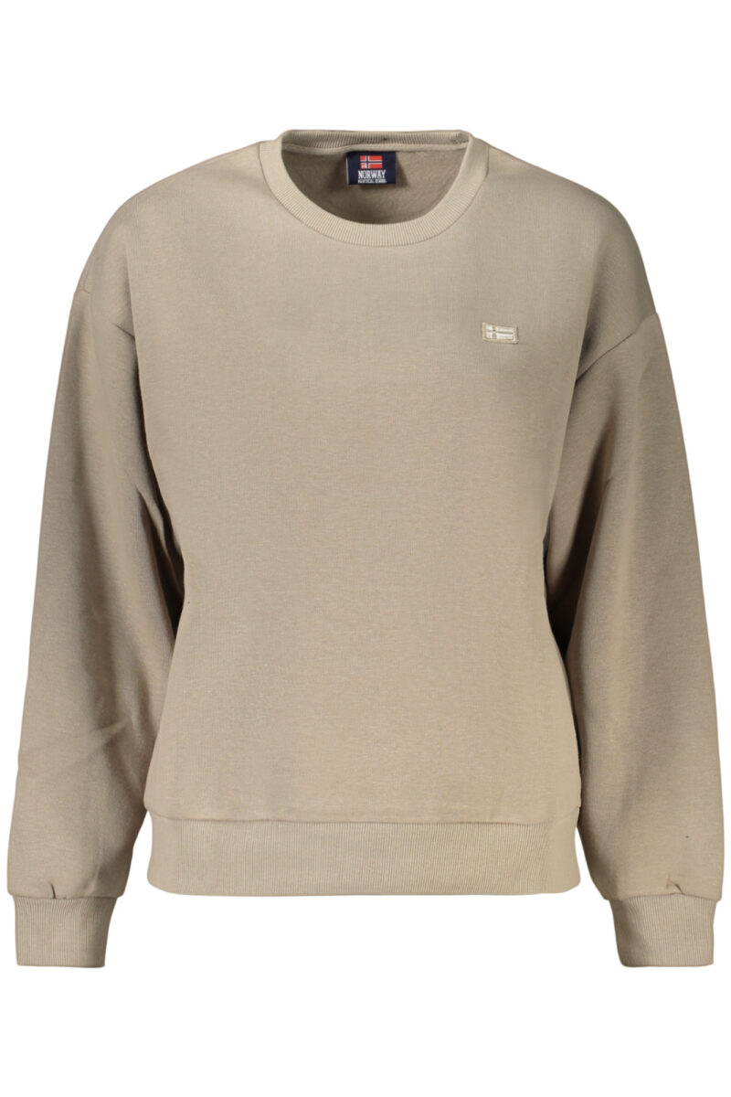NORWAY 1963 WOMEN'S BEIGE ZIP-UP SWEATSHIRT