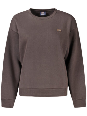 NORWAY 1963 WOMEN'S BROWN ZIP-UP SWEATSHIRT