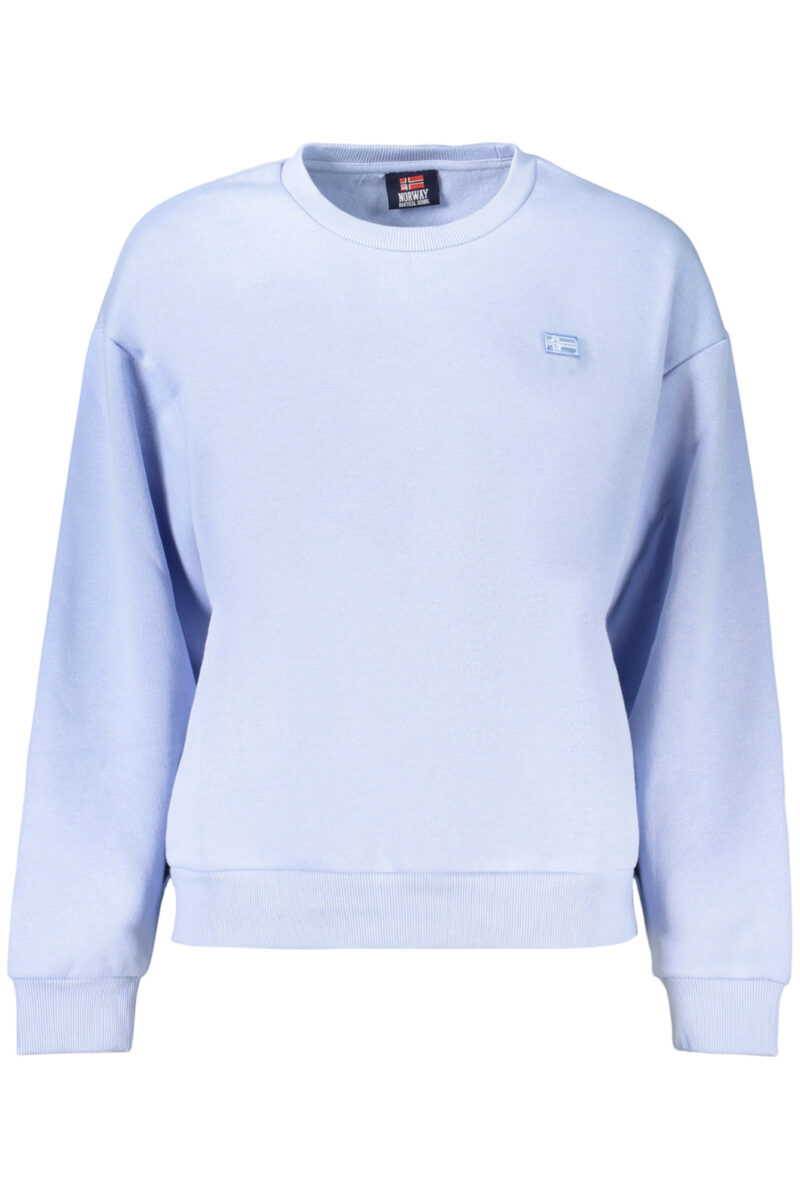 NORWEGEN 1963 DAMEN-SWEATSHIRT MIT REISSVERSCHLUSS, BLAU