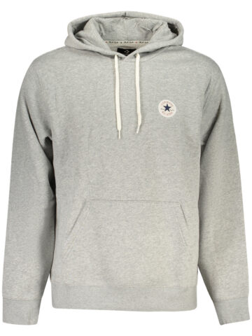 CONVERSE MEN'S GRAY ZIP-UP SWEATSHIRT CVM6H092_GR027M6X