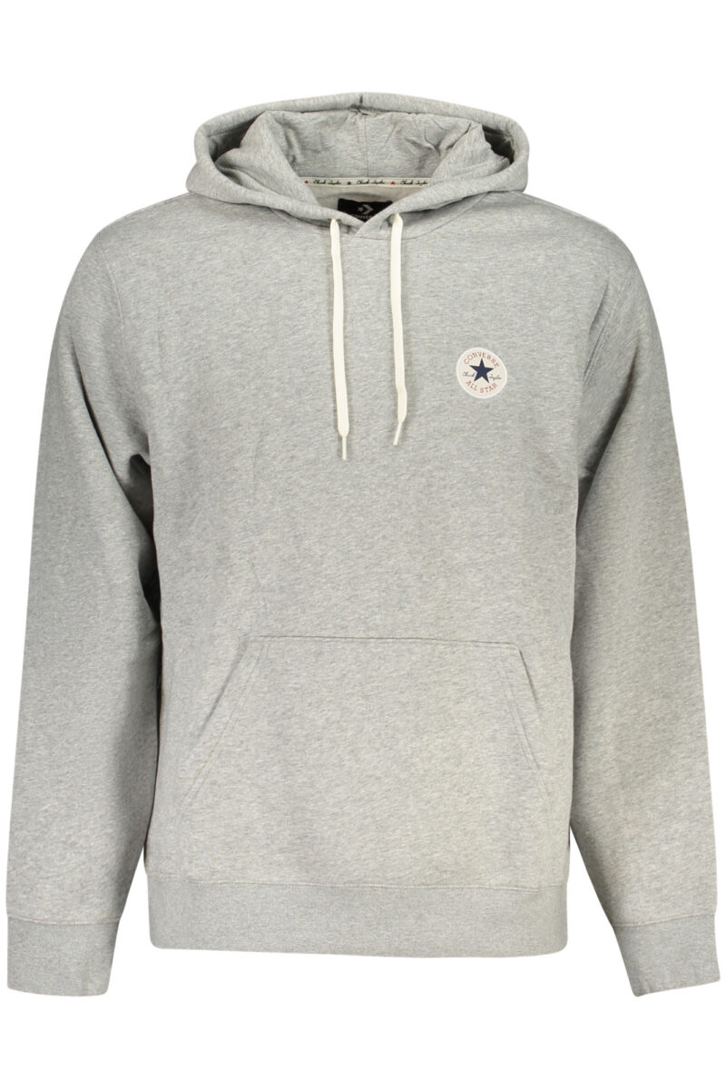 CONVERSE MEN'S GRAY ZIP-UP SWEATSHIRT CVM6H092_GR027M6X