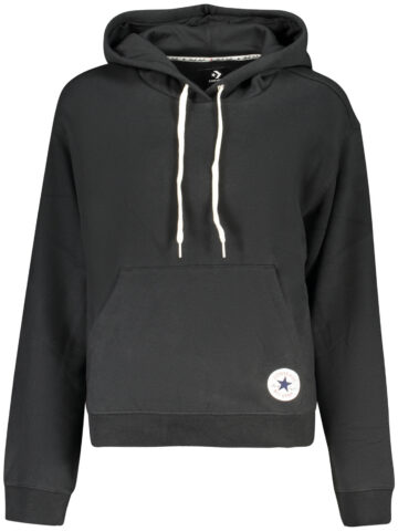 Converse Women's Zip-Up Hoodie, Black CVW6H111_NE001BLK