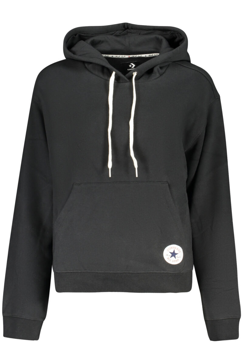 Converse Women's Zip-Up Hoodie, Black CVW6H111_NE001BLK