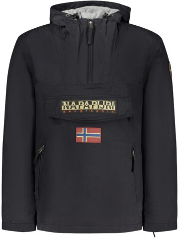 NAPAPIJRI MEN'S BLACK JACKET NP0A4GMDRAINFORESTPOCKET2_NE041