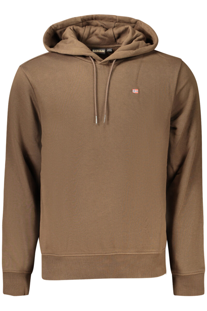 NAPAPIJRI MEN'S BROWN ZIP-UP SWEATSHIRT NP0A8A61BALISHWINT_MAWT3