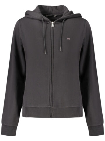 NAPAPIJRI WOMEN'S BLACK ZIP-UP SWEATSHIRT