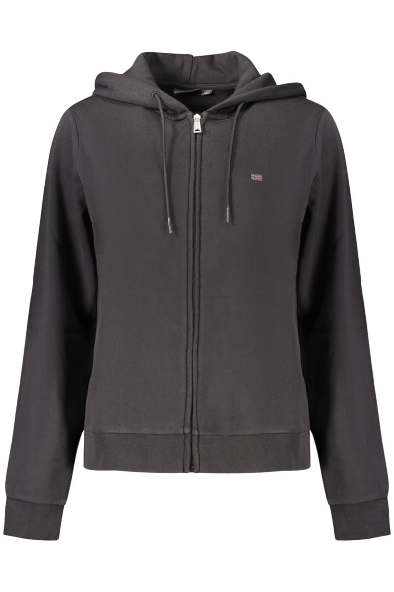 NAPAPIJRI WOMEN'S BLACK ZIP-UP SWEATSHIRT