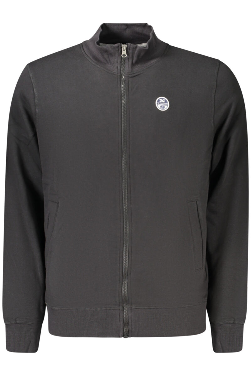 NORTH SAILS MEN'S BLACK ZIP-UP SWEATSHIRT 993047000_NE0999