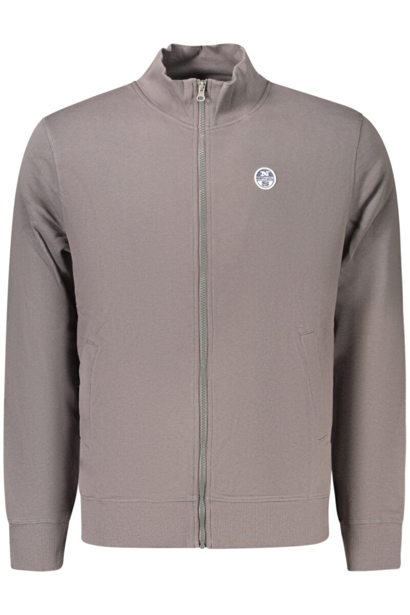 NORTH SAILS MEN'S ZIPPED SWEATSHIRT GREY