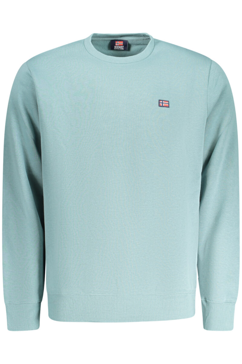 NORWAY 1963 MEN'S ZIP-UP SWEATSHIRT, GREEN 859453_VEMINERA