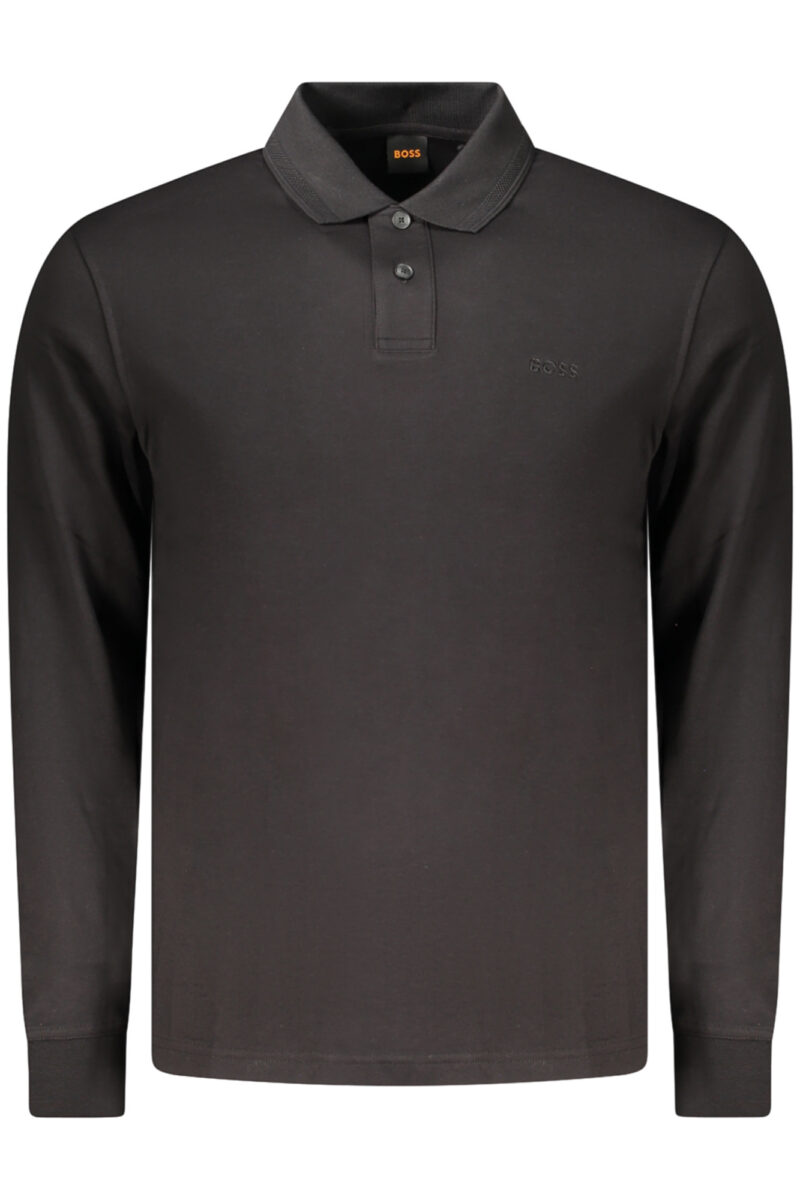 BOSS 50527525PE INTERLOCK LONG SLEEVE POLO NE001 50527525PEINTERLOCKLONG_NE001