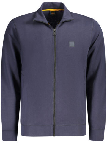 BOSS MEN'S ZIP-UP SWEATSHIRT BLUE