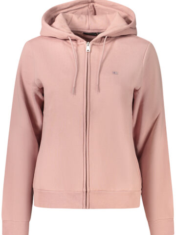 NAPAPIJRI WOMEN'S PINK ZIP-UP SWEATSHIRT