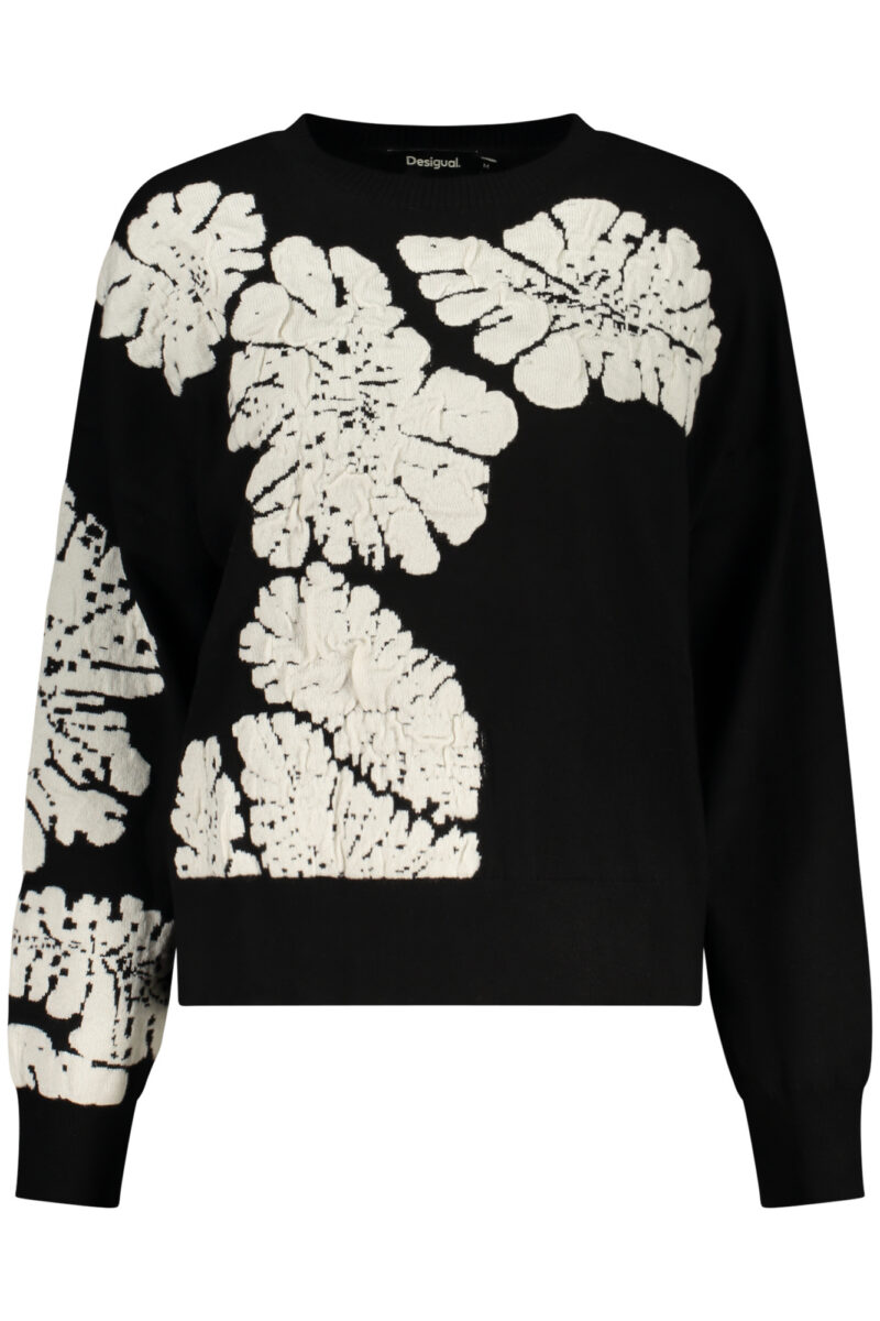 DESIGUAL DÁMSKÝ ČERNÝ SVETR 26WWJF09_NE2000