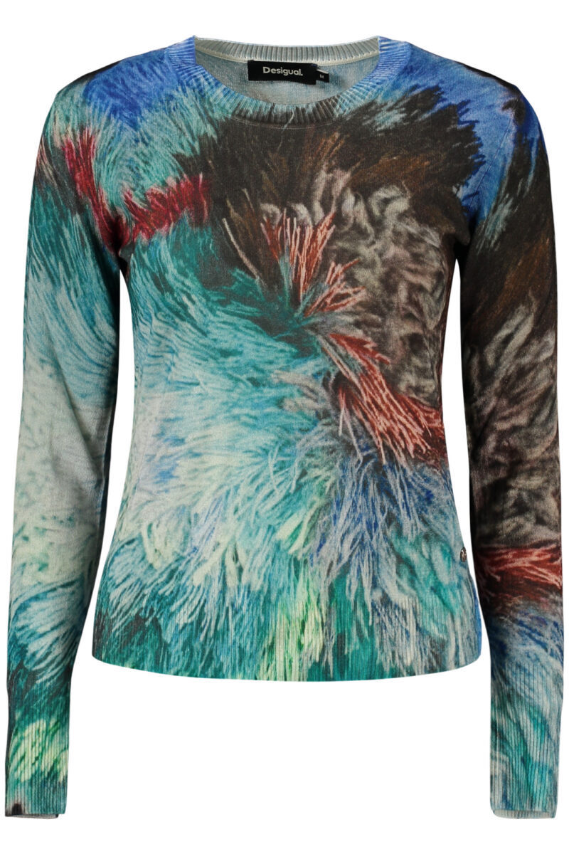 DESIGUAL DÁMSKÝ MODRÝ SVETR 26WWJF02_BL5013