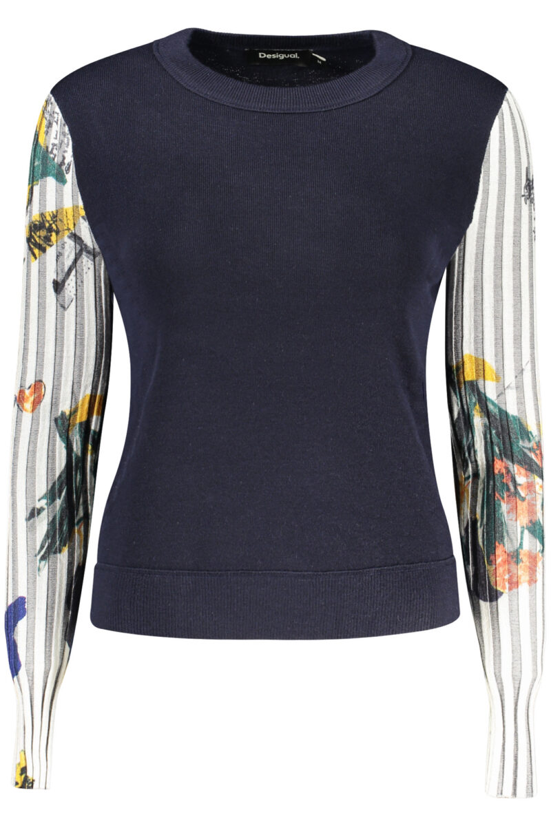DESIGUAL DÁMSKÝ MODRÝ SVETR 26WWJF28_BL5032
