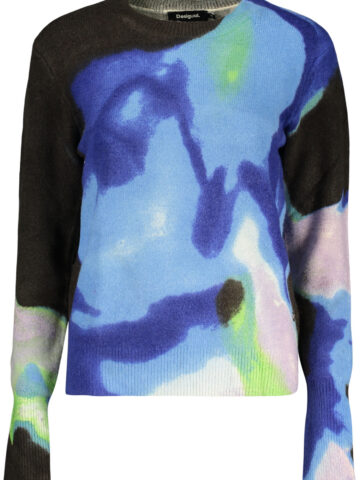 DESIGUAL WOMEN'S BLUE SWEATER 26WWJF02_BL5013