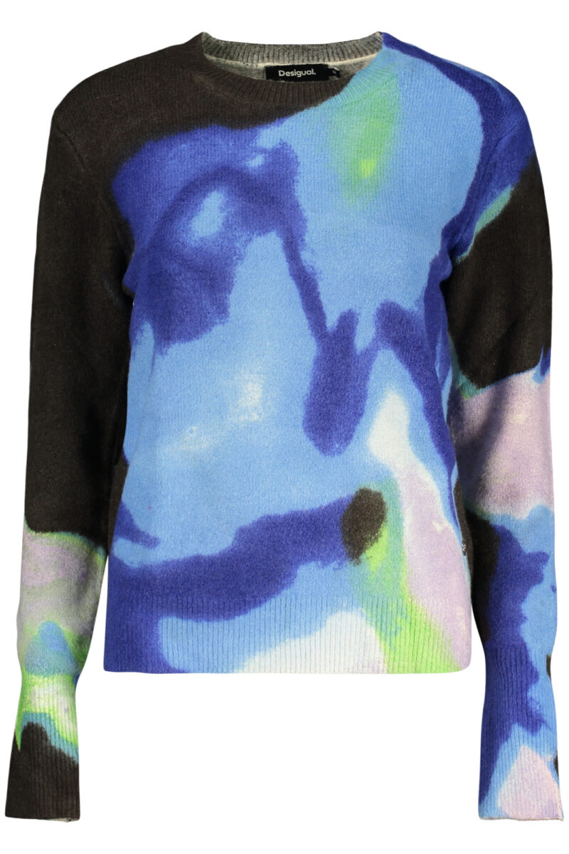 DESIGUAL WOMEN'S BLUE SWEATER 26WWJF03_BL5022