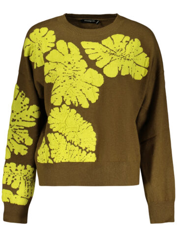DESIGUAL WOMEN'S GREEN SWEATER 26WWJF38_VE1022