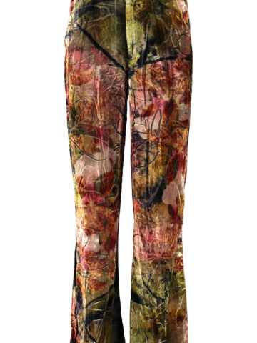 DESIGUAL WOMEN'S GREEN TROUSERS 26WWPW16_VE3021
