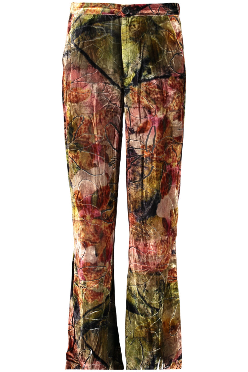 DESIGUAL WOMEN'S GREEN TROUSERS 26WWPW16_VE3021