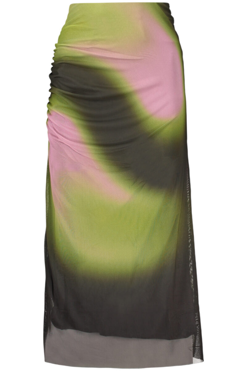 DESIGUAL WOMEN'S LONG GREEN SKIRT 26WWFF03_VE4010
