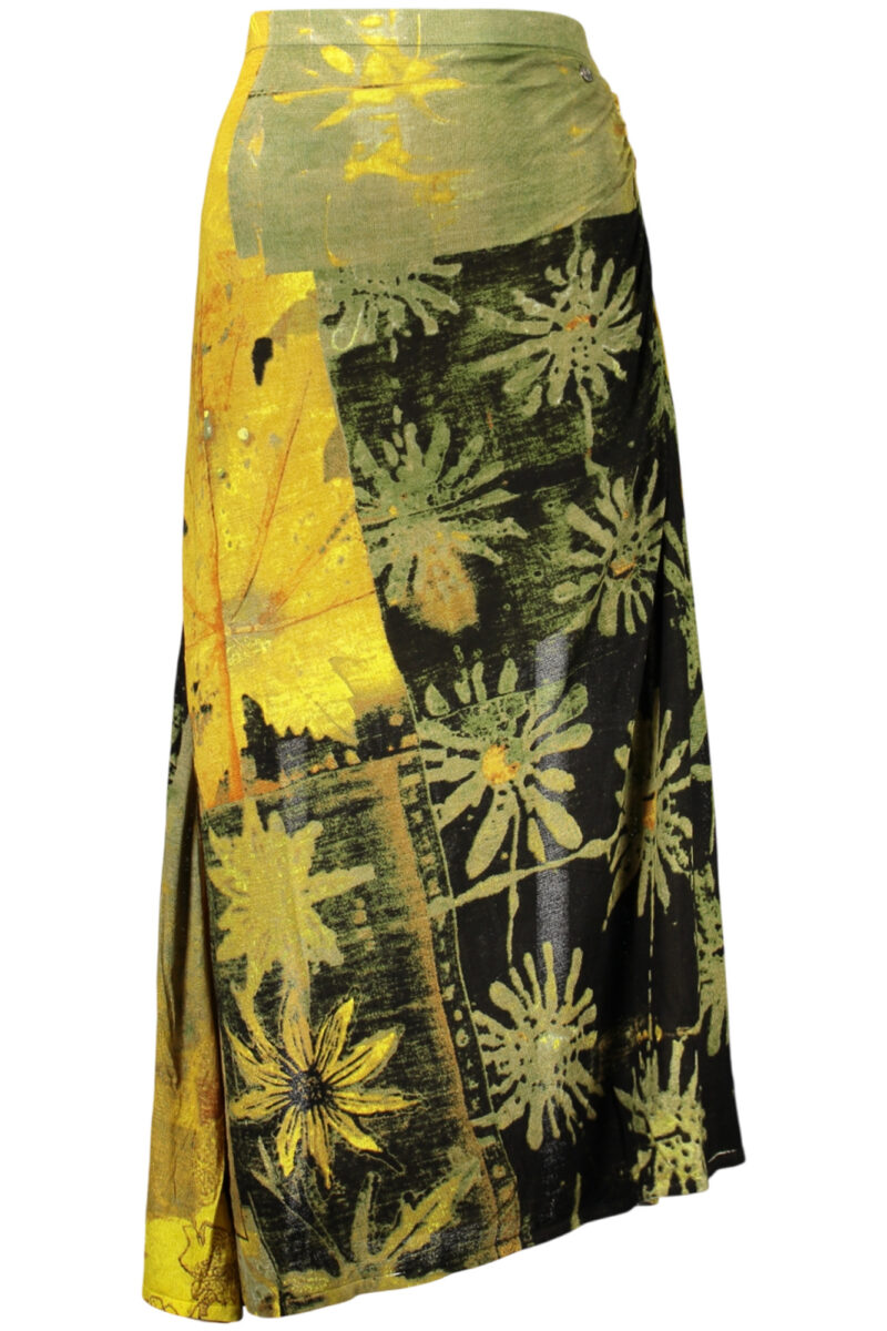 DESIGUAL DAMEN LANGER GRÜNER ROCK 26WWFK08_VE2000