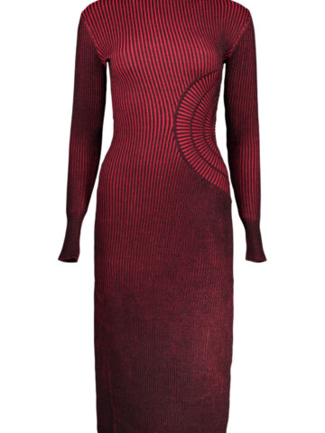 DESIGUAL WOMEN'S LONG RED DRESS