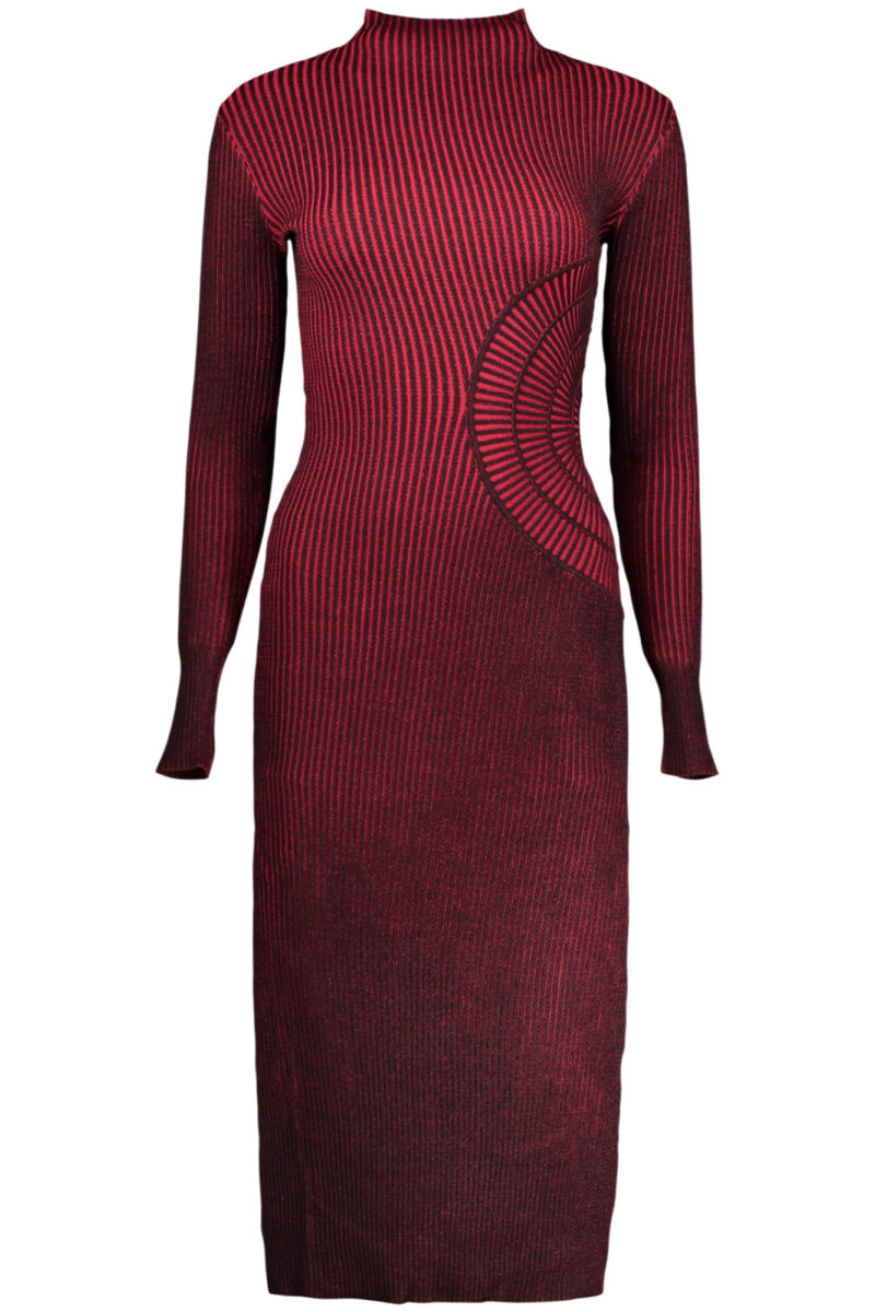 DESIGUAL WOMEN'S LONG RED DRESS