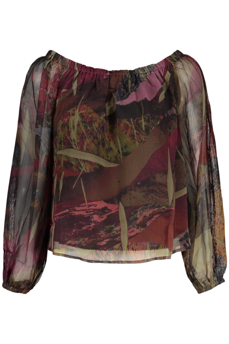DESIGUAL WOMEN'S LONG-SLEEVED SHIRT, GREEN 26WWBW03_VE4092