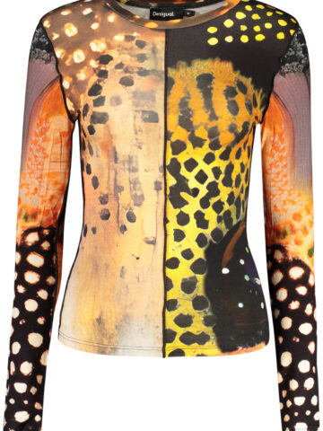 DESIGUAL WOMEN'S LONG-SLEEVED T-SHIRT ORANGE