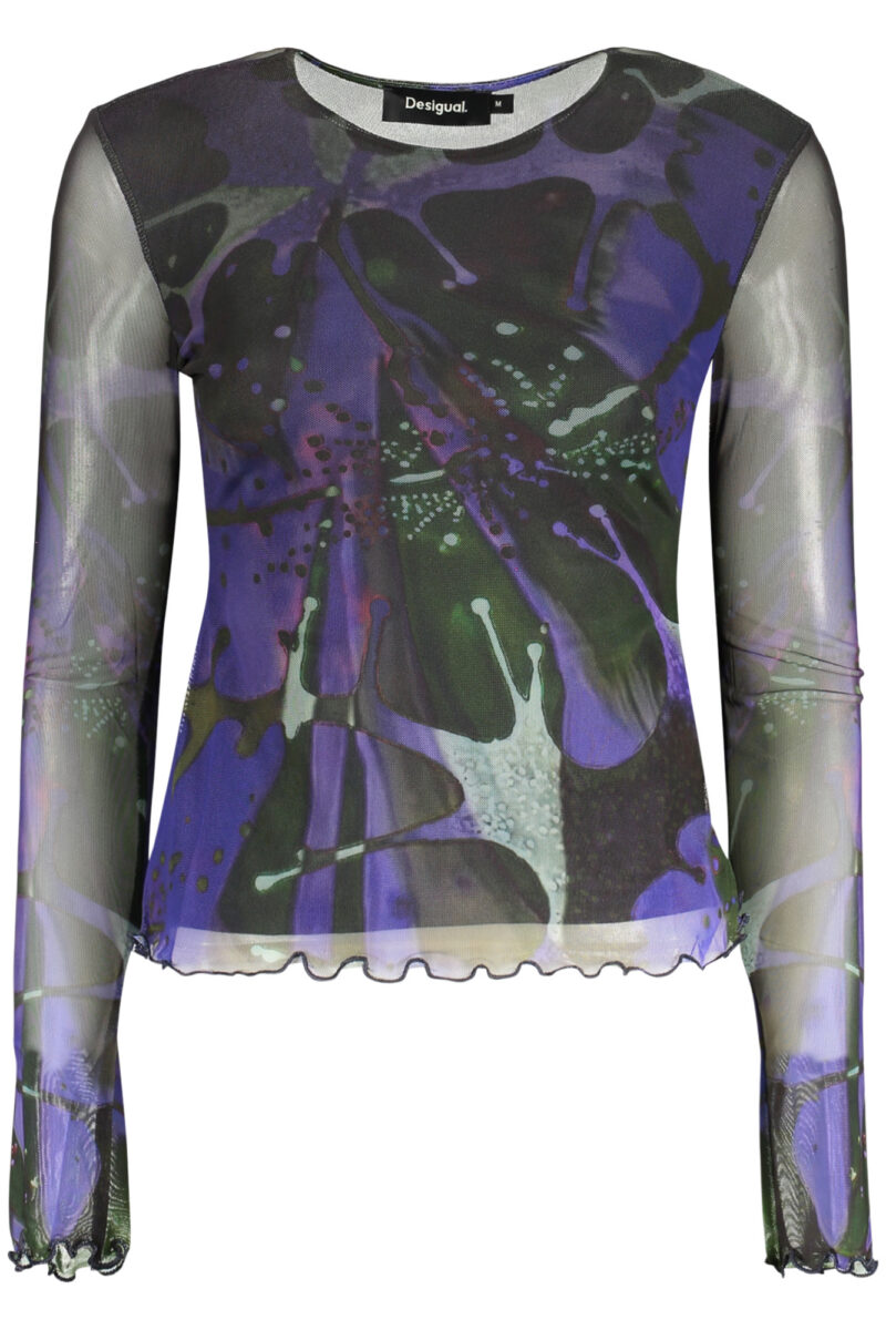 DESIGUAL WOMEN'S LONG-SLEEVED T-SHIRT, BLUE 26WWTK02_BL5022