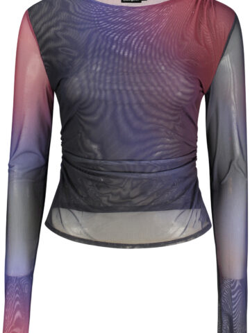 DESIGUAL DÁMSKÉ TRIČKO S DLOUHÝM RUKÁVEM, MODRÉ 26WWTK17_BL5150