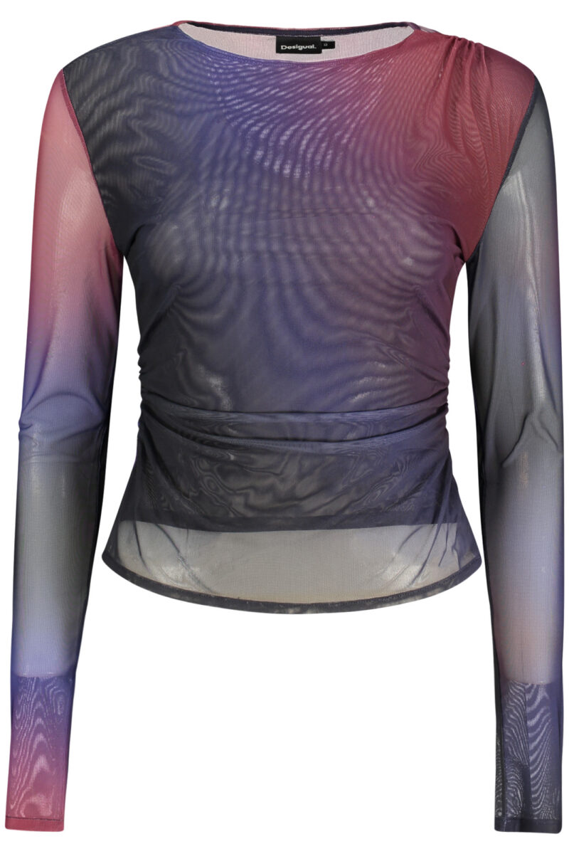 DESIGUAL DÁMSKÉ TRIČKO S DLOUHÝM RUKÁVEM, MODRÉ 26WWTK17_BL5150