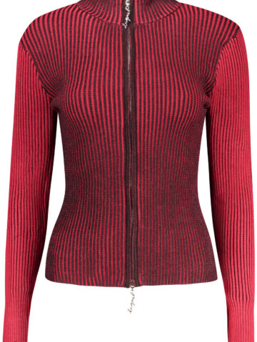DESIGUAL WOMEN'S RED CARDIGAN