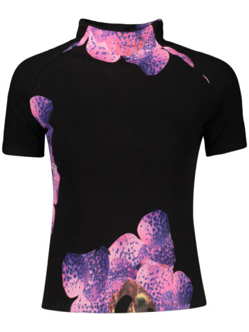 DESIGUAL WOMEN'S SHORT-SLEEVE T-SHIRT BLACK 26WWTK04_NE2000