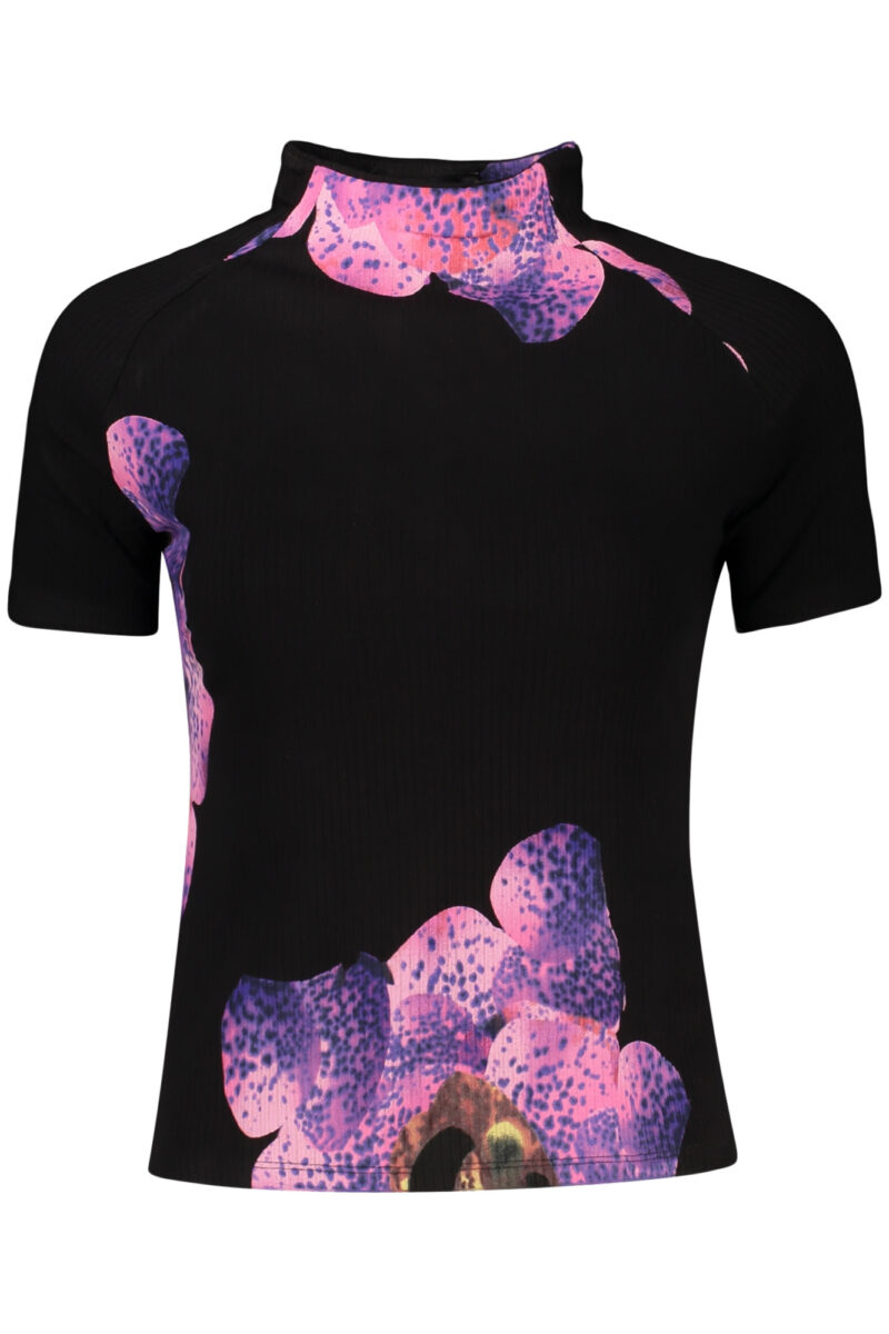 DESIGUAL WOMEN'S SHORT-SLEEVE T-SHIRT BLACK 26WWTK04_NE2000