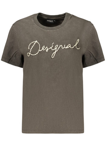 DESIGUAL WOMEN'S SHORT-SLEEVE T-SHIRT GREY 26WWTK39_GR2000