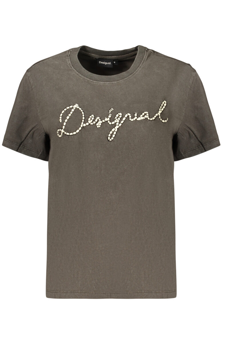 DESIGUAL WOMEN'S SHORT-SLEEVE T-SHIRT GREY 26WWTK39_GR2000