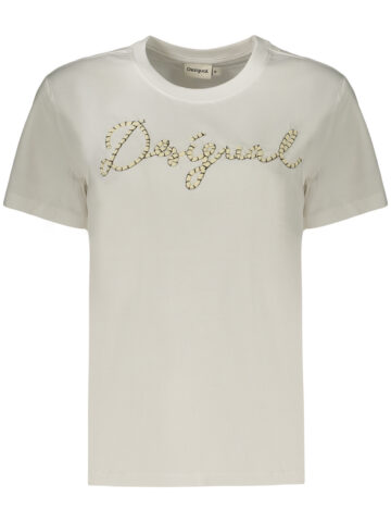 DESIGUAL WOMEN'S SHORT-SLEEVE T-SHIRT WHITE 26WWTK39_BI1000