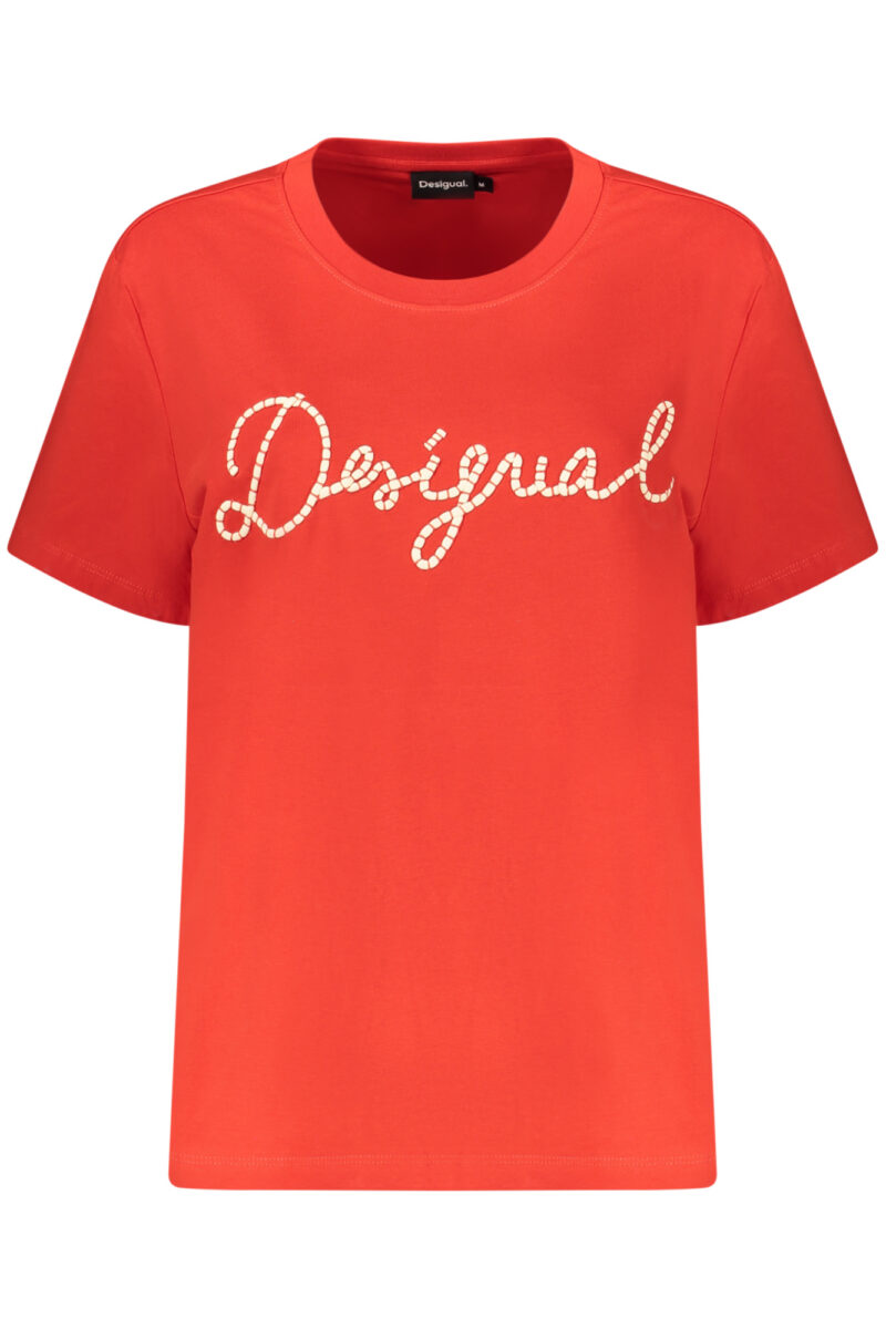 DESIGUAL WOMEN'S SHORT-SLEEVED T-SHIRT, RED 26WWTK39_RO3069