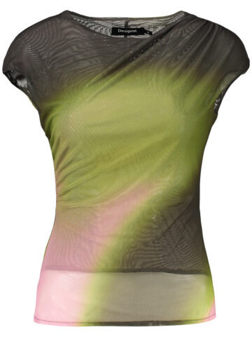 DESIGUAL WOMEN'S SLEEVELESS T-SHIRT GREEN
