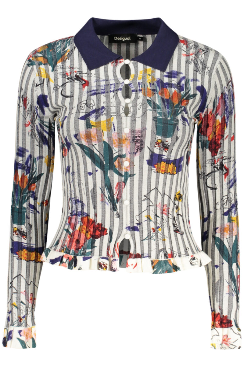DESIGUAL DAMEN WEISSER PULLOVER 26WWJF19_BI1001